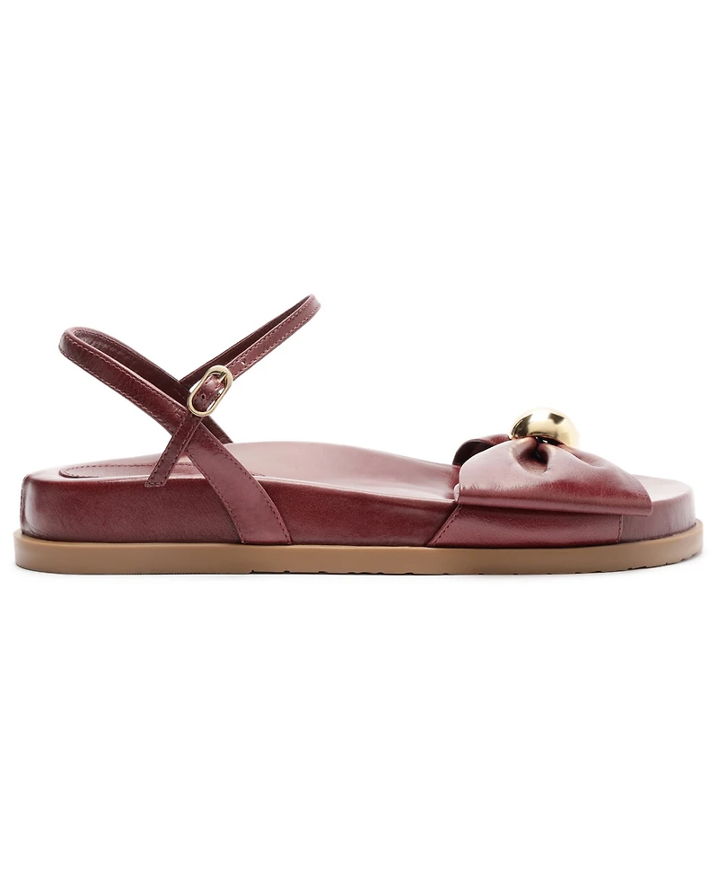 Arezzo Women's Rayna Round Toe Flat Sandals