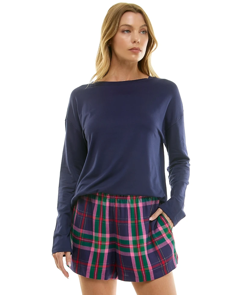 Roudelain Women's Long-Sleeve Drop Shoulder Top