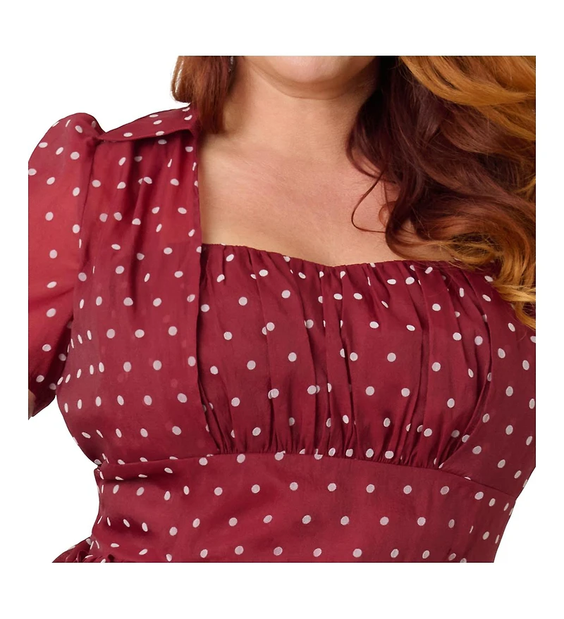 Unique Vintage Plus 1950s Libby Swing Dress