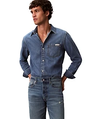 Calvin Klein Men's Standard Straight-Fit Stretch Jeans