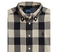 Polo Ralph Lauren 2-7 Buffalo Check Double-Faced Cotton Shirt