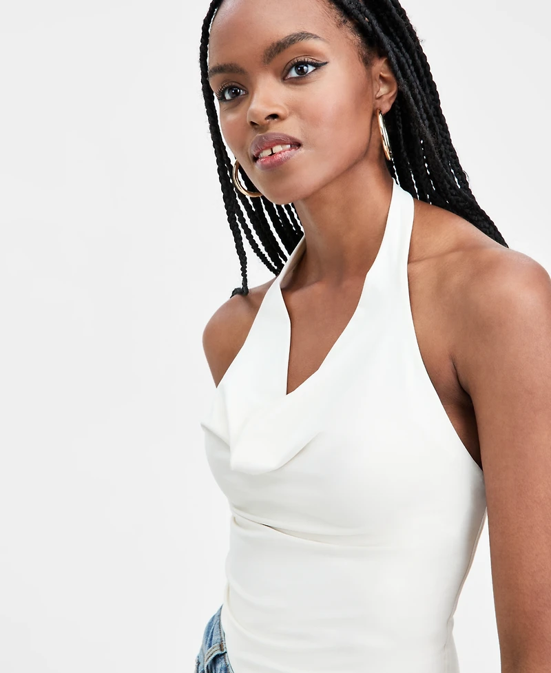 Bar Iii Women's Second Skin Halter Bodysuit, Macy's Exclusive