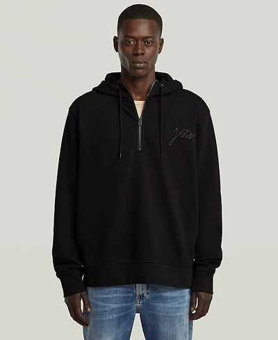 G-Star Raw Men's Script Long-Sleeve Hooded Sweatshirt