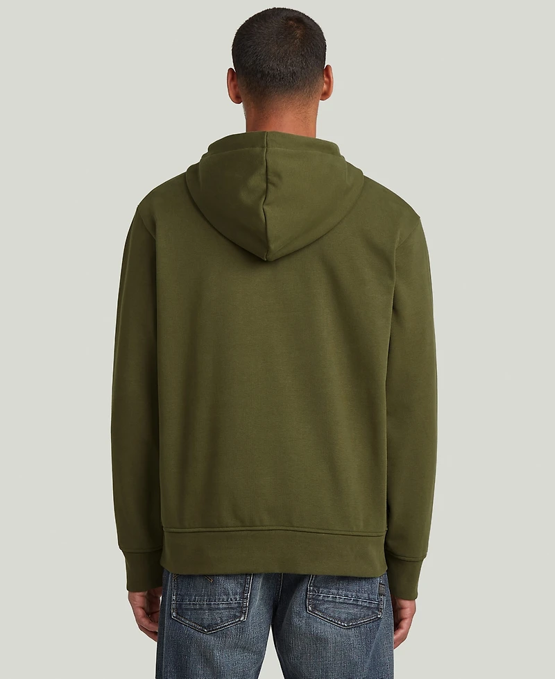 G-Star Raw Men's Quarter-Zip Hooded Sweater
