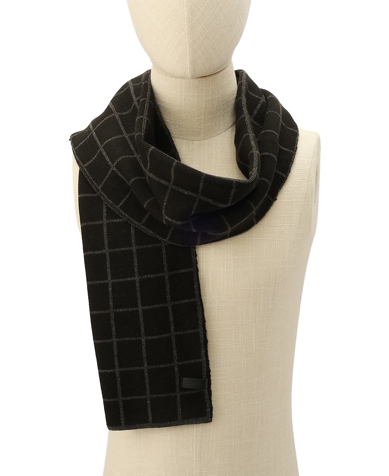 Calvin Klein Men's Window Check Scarf