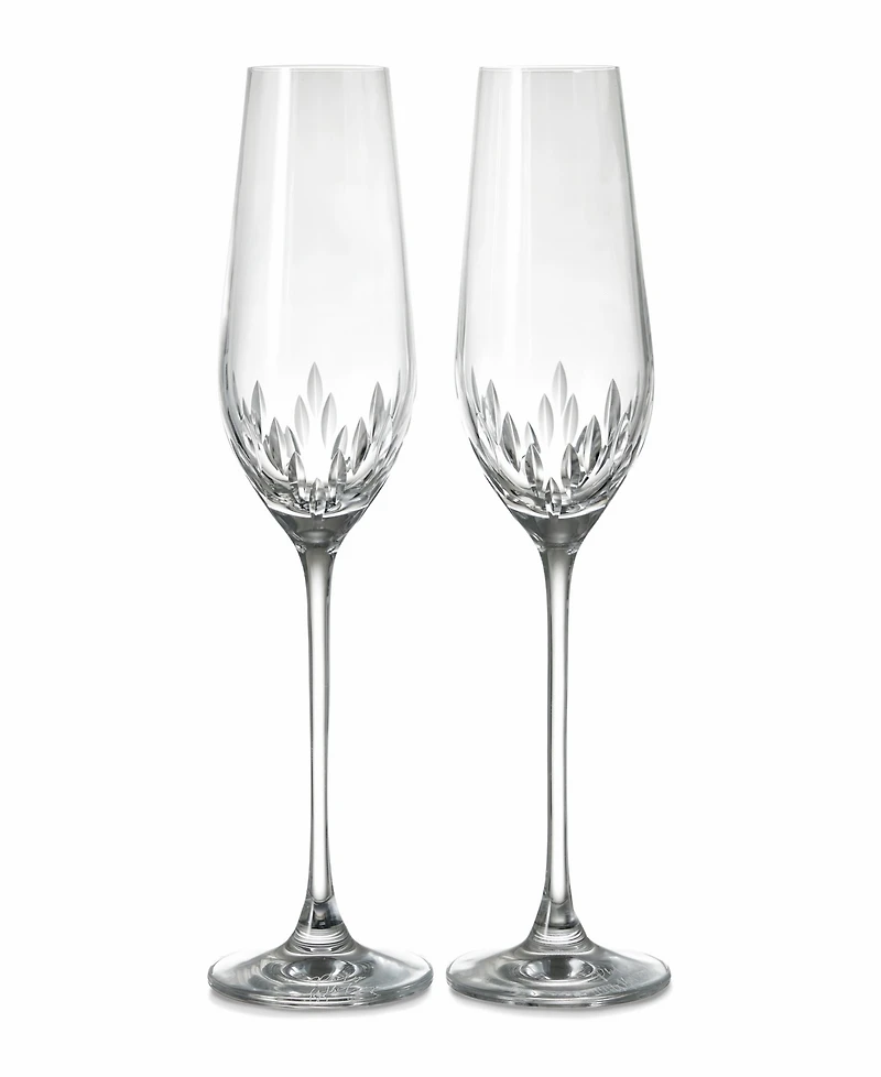Philip Whitney Fiero Toasting Champagne Flutes, Set of 2