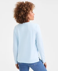 Style & Co Women's Long-Sleeve Crewneck Sweater, Created for Macy's