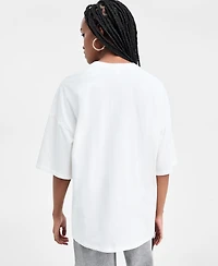 Bar Iii Women's Los Angeles Embroidered T-Shirt, Macy's Exclusive