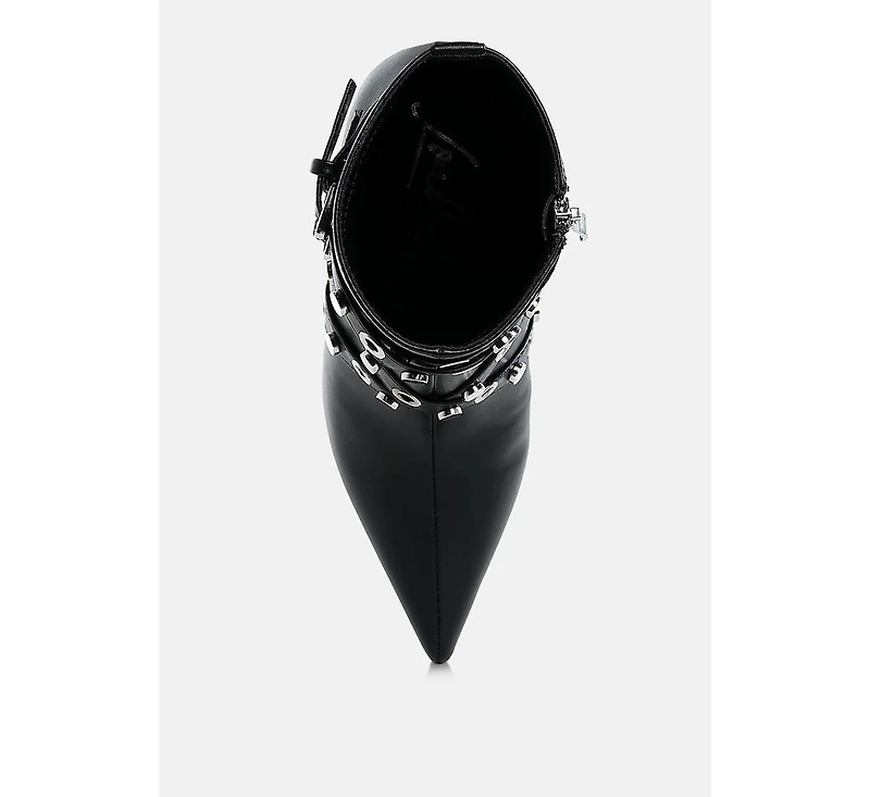 Jaunts Eyelets & Studs Harness Ankle Boots