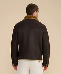 Furniq Uk Men's Shearling Jacket