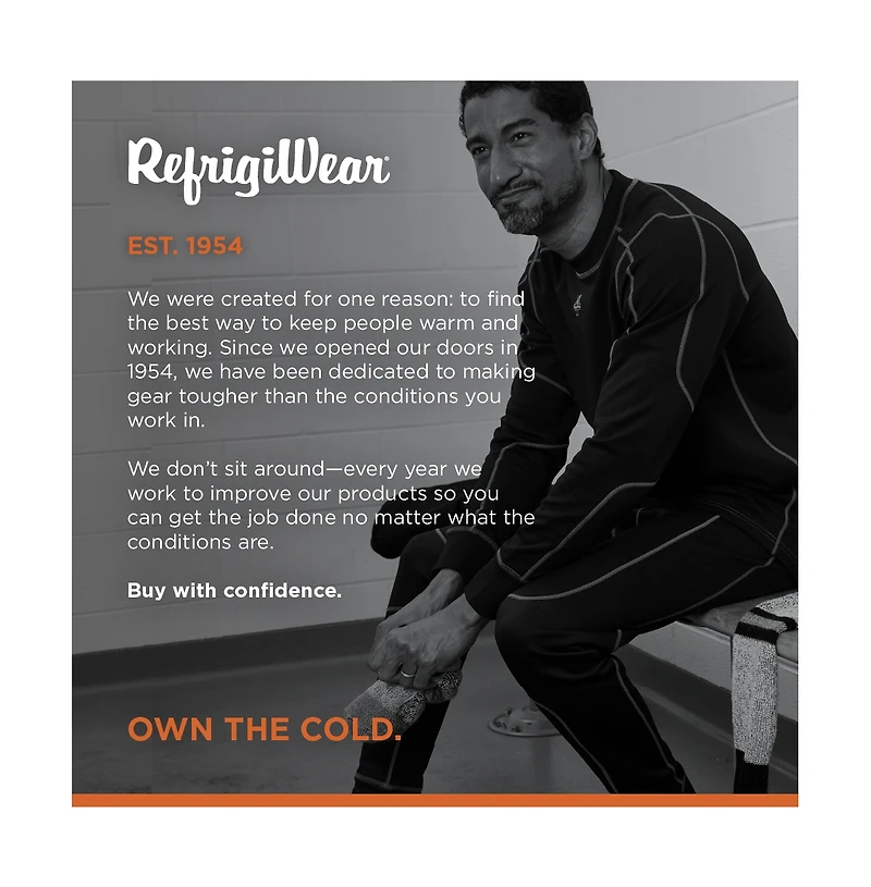 RefrigiWear Big & Tall Heavyweight Stretch Knit Base-Layer Bottoms