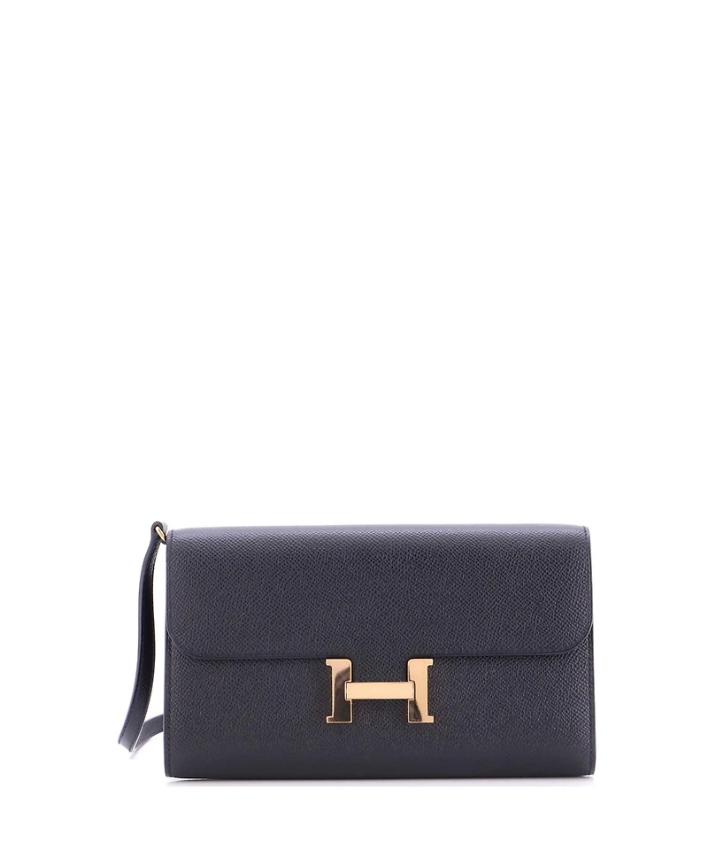 Pre-Owned Hermes Constance To Go Wallet Epsom