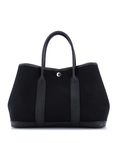 Pre-Owned Hermes 30 Garden Party Tote Toile and Leather