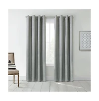 Thermaplus Denver 100% Blackout Grommet Exclusive Curtains for Livingroom 52" x Taupe Grey