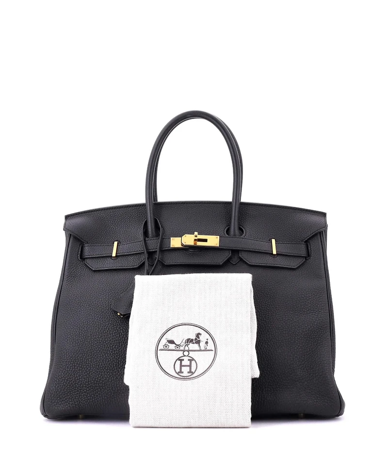 Pre-Owned Hermes Birkin Handbag Togo with Gold Hardware