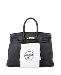 Pre-Owned Hermes Birkin Handbag Togo with Gold Hardware