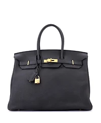 Pre-Owned Hermes Birkin Handbag Togo with Gold Hardware