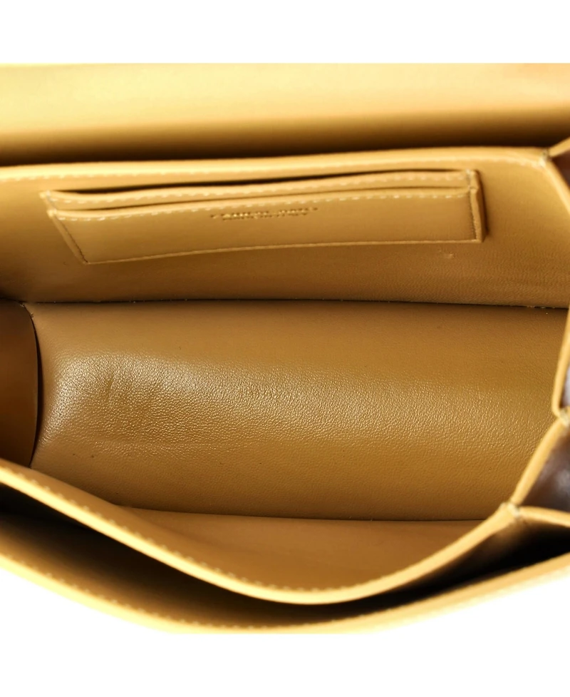 Pre-Owned Salvatore Ferragamo Small Fiamma Crossbody Bag Leather