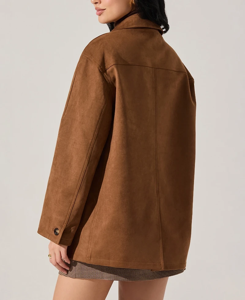 Astr the Label Women's Presleigh Collared Long-Sleeve Jacket