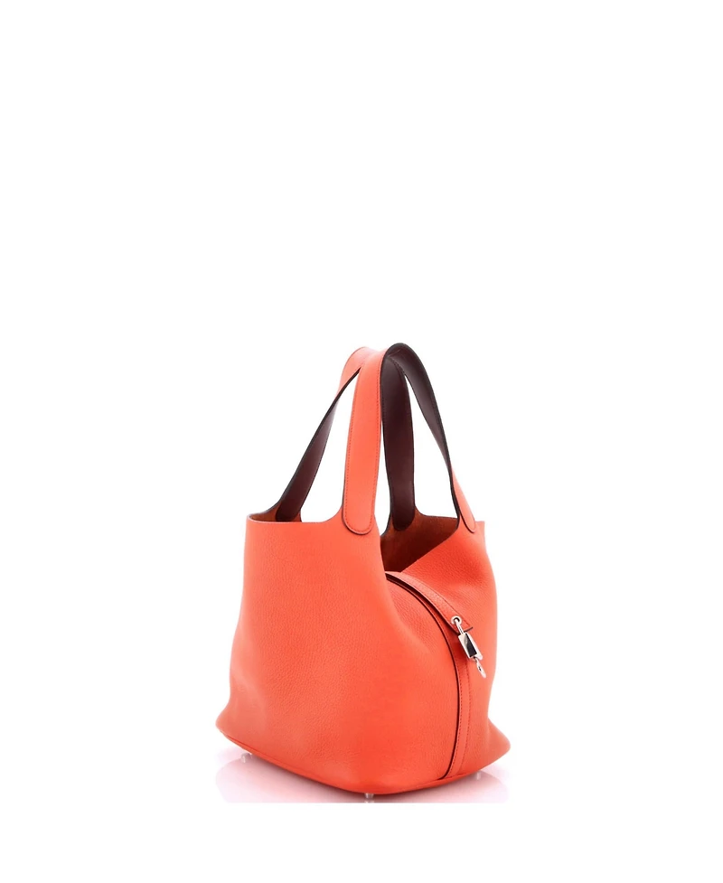 Pre-Owned HERMES Mm Eclat Picotin Lock Bag Clemence