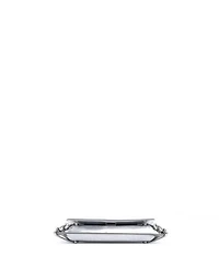 Pre-Owned Givenchy East West Voyou Strap Clutch Embossed Leather