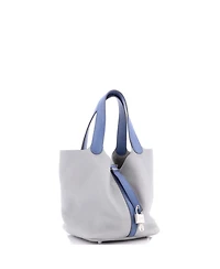 Pre-Owned Hermes Mm Bicolor Picotin Lock Bag Clemence with Swift