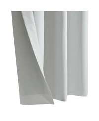Thermaplus Marissa Blackout Uv Protection Grommet Curtain Panel for Windows 52" x 108" Light Grey