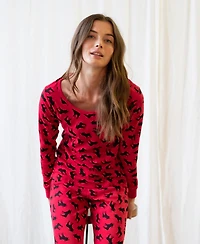 Leveret Women's Two Piece Cotton Holiday Pajamas