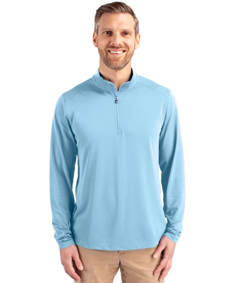 Cutter & Buck Men's Virtue Eco Pique Recycled Quarter Zip Pullover