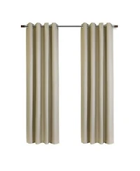 Thermaplus Newberry Blackout Window Treatment Grommet Curtain Panel For Bedroom Livingroom 52 X22 X 63 X22 Linen