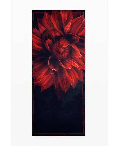 Desigual Women's Rectangular floral scarf