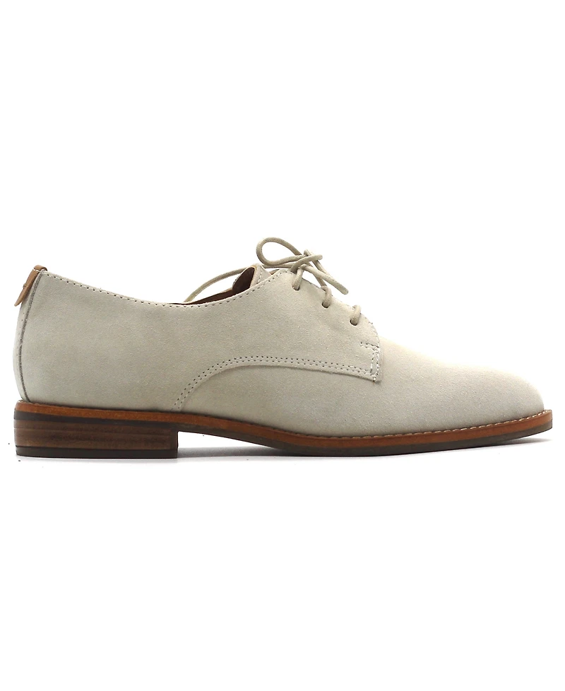 Gentle Souls Women's Aronson Almond Toe Suede Lace-Up Oxford Shoes
