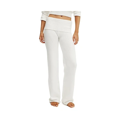 Cotton On Women's Roll Waist Fluffy Knit Pant