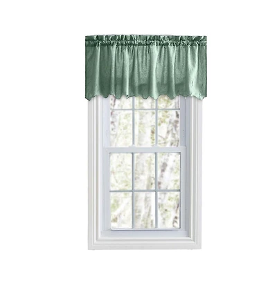 Ellis Curtain Portland Crushed Taffeta Rod Pocket Valance - 48x15