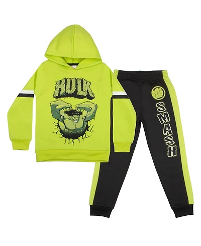 Hulk Big Boys Marvel The 2 Piece Fleece Hoodie and Pants Set