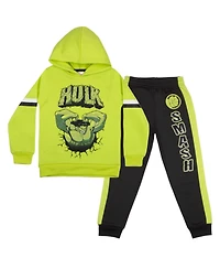 Hulk Big Boys Marvel The 2 Piece Fleece Hoodie and Pants Set