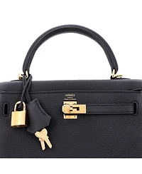 Pre-Owned Hermes Kelly 25 Handbag Togo with Gold Hardware