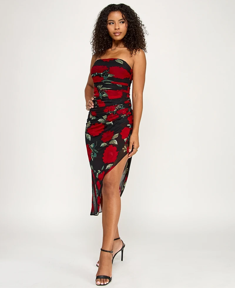 Emerald Sundae Juniors' Strapless Fitted Dress