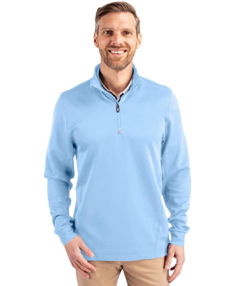 Cutter & Buck Traverse Stretch Eco Quarter Zip Mens Pullover