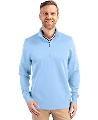 Cutter & Buck Traverse Stretch Eco Quarter Zip Mens Pullover