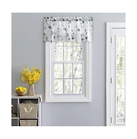 Ellis Curtain Eucalyptus Crushed Taffeta Rod Pocket Valance - 48x15", Spa