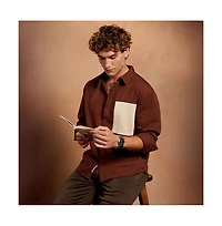 Campus Sutra Men's Chocolate Brown Block-Patch Oversized Shirt