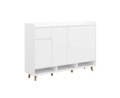 Casainc Contemporary Storage Shoe Cabinet with Adjustable Shelves