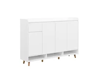 Casainc Contemporary Storage Shoe Cabinet with Adjustable Shelves