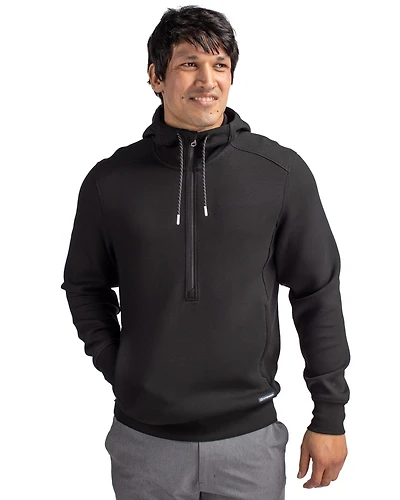 Cutter & Buck Men's Roam Eco Half Zip Recycled Hooded Pullover