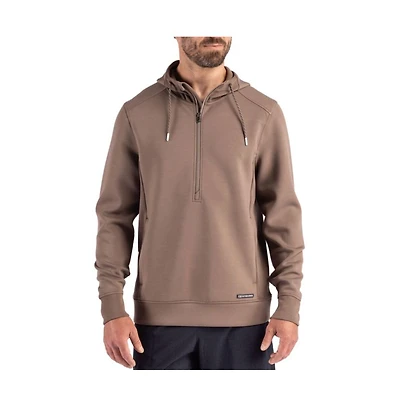 Cutter & Buck Men's Roam Eco Half Zip Recycled Hooded Pullover