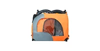 Aostirmotor Orange Outdoor Heavy Duty Collapsible Pet Bike Trailer with Universal Hitch Foldable Dog Cargo Carrier Cart for Bicycles