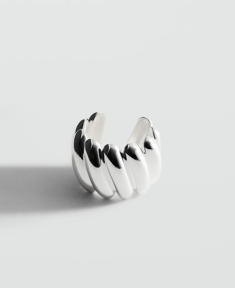 Mango Women's Embossed Rigid Bracelet