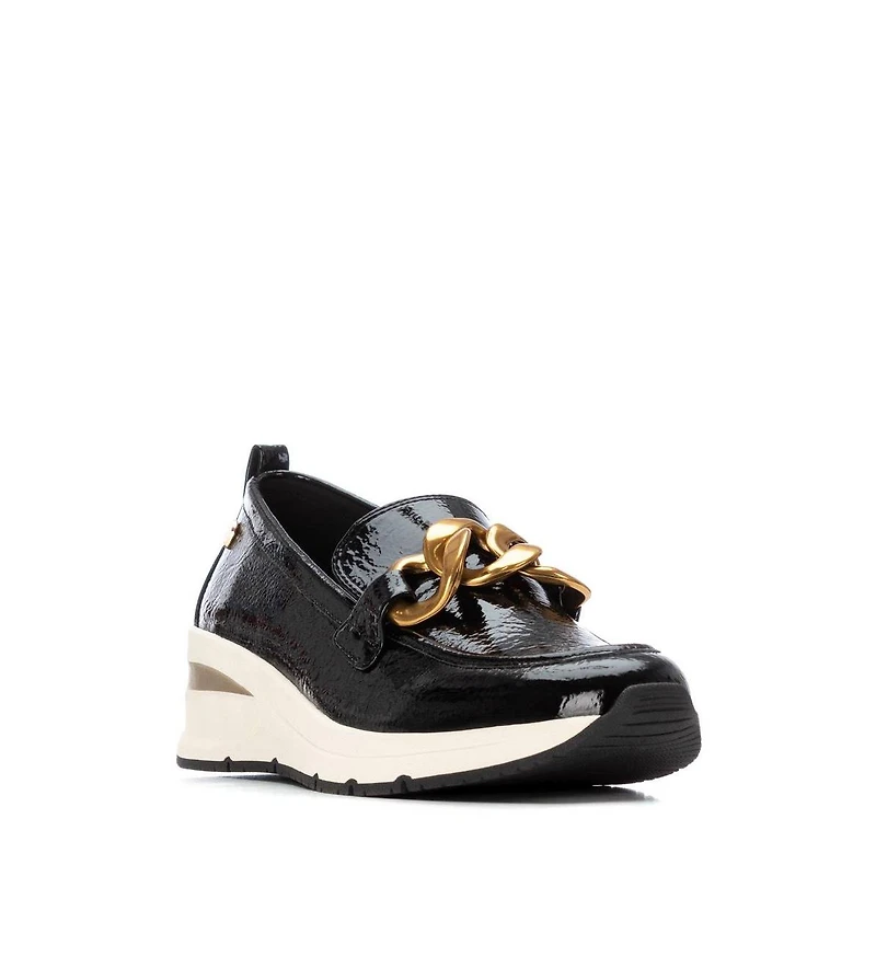 Women's Wedge Patent Leather Loafers By Xti