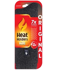 Heat Holders Boys' and Girls' 4-20 Jayden Solid Crew Socks
